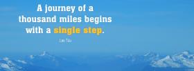 journey single step quotes facebook cover