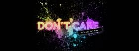 dont care quote facebook cover