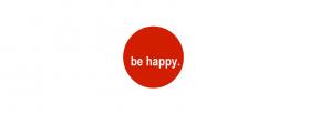 circle be happy quotes facebook cover