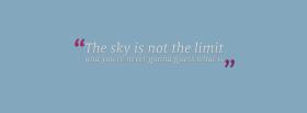 sky not the limit facebook cover