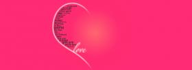 half heart love quotes facebook cover