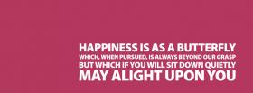happiness butterfly quotes facebook cover