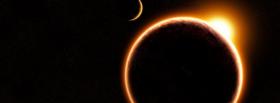 moon solar eclipse space facebook cover