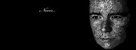 man portrait never typography facebook cover