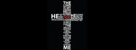 cross religious typography facebook cover