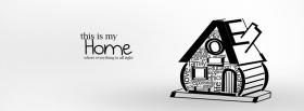 cute home typography facebook cover
