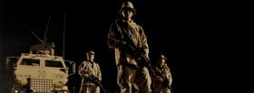 military soldiers night war facebook cover