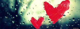 love apple shaped heart facebook cover
