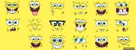 Sponge Bob Funny Face facebook cover