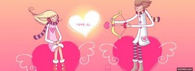 Love With Heart facebook cover